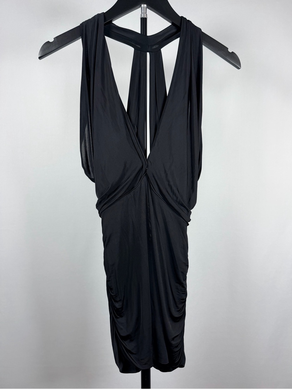 Marciano Black Draped Blouse